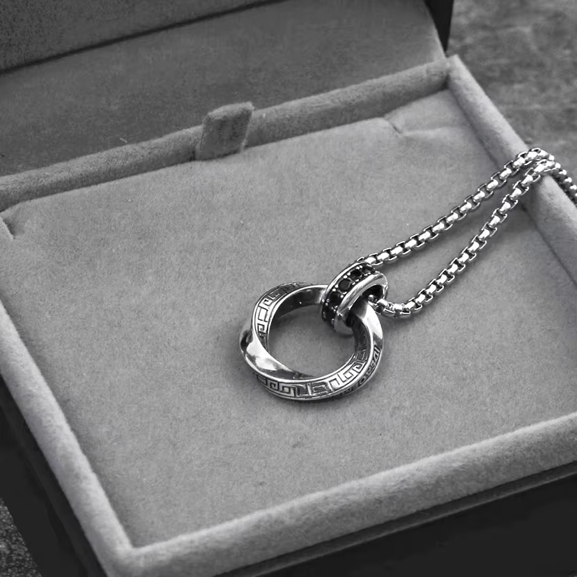 New 925 Sterling Silver Neckla - 925 Sterling Silver Chain Necklace Men ulasan dan harga