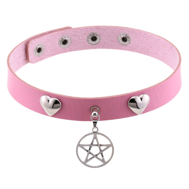 Punk Halloween Emo Cosplay Bla - Goth Punk Spike Choker ulasan dan harga