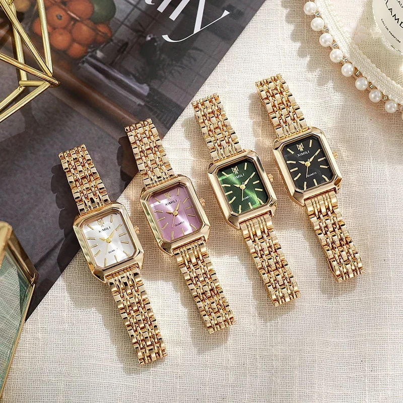 Women Retro Square Metal Band  - Watch Accessories ulasan dan harga